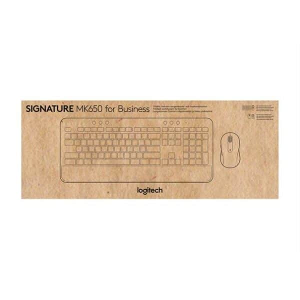 2920234 | Logitech Desktop MK650 Signature BOLT [US] black BT Mouse: Signature M650 for Busi. (400–4000 DPI)